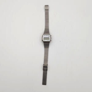 Vintage Texas Instruments stainless steel digital alarm watch PARTS REPAIR